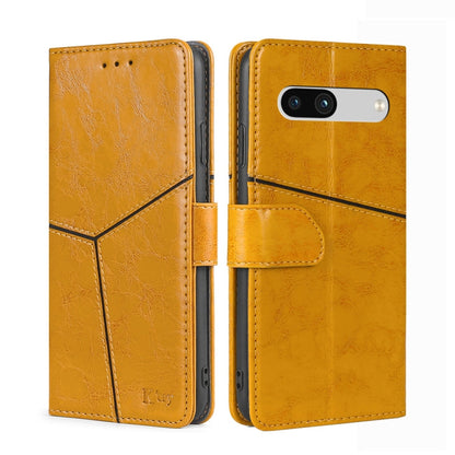 Geometric Stitching Horizontal Flip Leather Phone Case