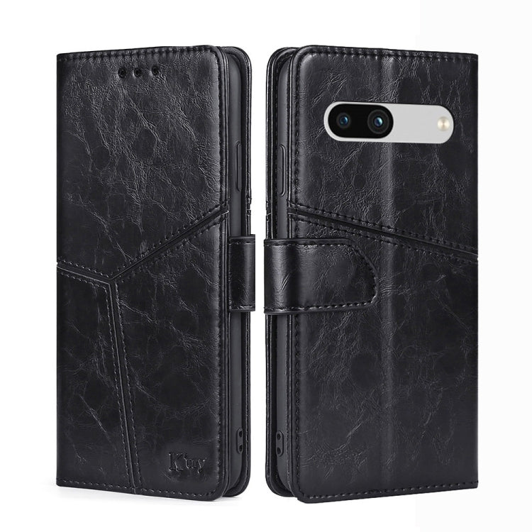 Geometric Stitching Horizontal Flip Leather Phone Case