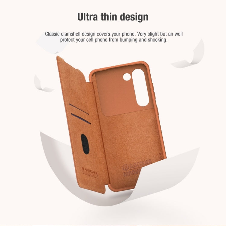 NILLKIN QIN Series Pro Sliding Camera Cover Design Leather Phone Case