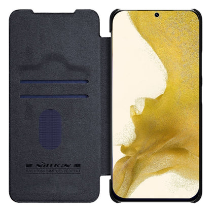 NILLKIN QIN Series Pro Sliding Camera Cover Design Leather Phone Case, For Samsung Galaxy S23+ 5G