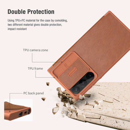 NILLKIN QIN Series Pro Sliding Camera Cover Design Leather Phone Case