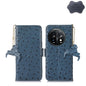 Ostrich Pattern Genuine Leather RFID Phone Case, For OnePlus 11 5G