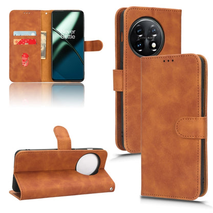 Skin Feel Magnetic Flip Leather Phone Case