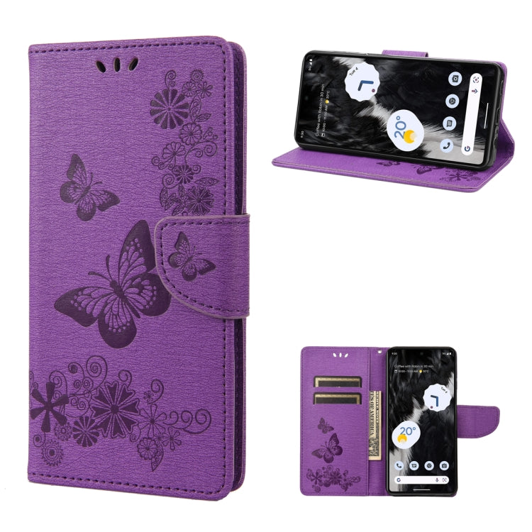 Butterfly Embossed Horizontal Flip Leather Phone Case