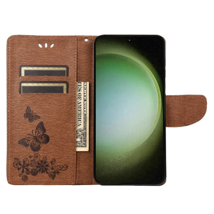 Butterfly Embossed Horizontal Flip Leather Phone Case, For Samsung Galaxy S23 Ultra 5G