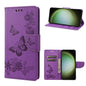 Butterfly Embossed Horizontal Flip Leather Phone Case, For Samsung Galaxy S23 Ultra 5G