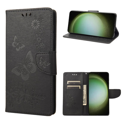 Butterfly Embossed Horizontal Flip Leather Phone Case, For Samsung Galaxy S23 Ultra 5G