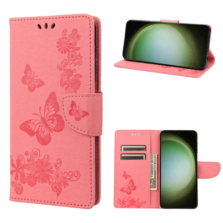 Butterfly Embossed Horizontal Flip Leather Phone Case