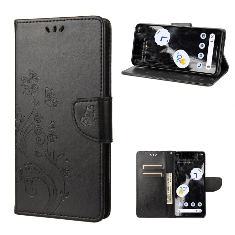 Butterfly Flower Pattern Flip Leather Phone Case, For Google Pixel 7a, For Samsung Galaxy S23 5G, For Samsung Galaxy S23+ 5G