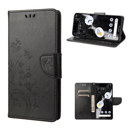 Butterfly Flower Pattern Flip Leather Phone Case, For Google Pixel 7a, For Samsung Galaxy S23 5G, For Samsung Galaxy S23+ 5G