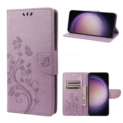 Butterfly Flower Pattern Flip Leather Phone Case, For Google Pixel 7a, For Samsung Galaxy S23 5G, For Samsung Galaxy S23+ 5G