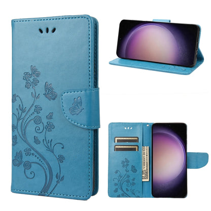 Butterfly Flower Pattern Flip Leather Phone Case, For Google Pixel 7a, For Samsung Galaxy S23 5G, For Samsung Galaxy S23+ 5G