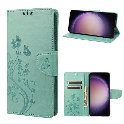 Butterfly Flower Pattern Flip Leather Phone Case, For Google Pixel 7a, For Samsung Galaxy S23 5G, For Samsung Galaxy S23+ 5G