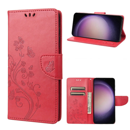 Butterfly Flower Pattern Flip Leather Phone Case, For Google Pixel 7a, For Samsung Galaxy S23 5G, For Samsung Galaxy S23+ 5G