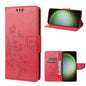 Butterfly Flower Pattern Flip Leather Phone Case, For Samsung Galaxy S23 Ultra 5G