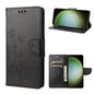 Butterfly Flower Pattern Flip Leather Phone Case, For Samsung Galaxy S23 Ultra 5G