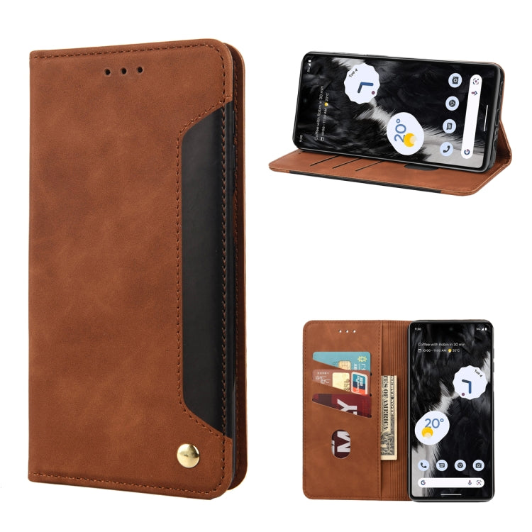 Skin Feel Splicing Leather Phone Case