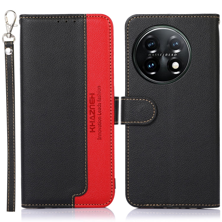 KHAZNEH Litchi Texture Leather RFID Phone Case