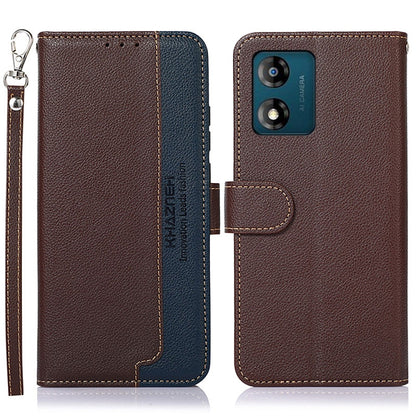 KHAZNEH Litchi Texture Leather RFID Phone Case