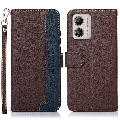 KHAZNEH Litchi Texture Leather RFID Phone Case
