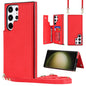 Cross-body Square Double Buckle Flip Card Bag TPU+PU Case, For Samsung Galaxy S23 5G, For Samsung Galaxy S23+ 5G, For Samsung Galaxy S23 Ultra 5G