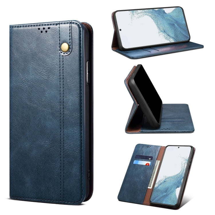 Oil Wax Crazy Horse Texture Leather Phone Case