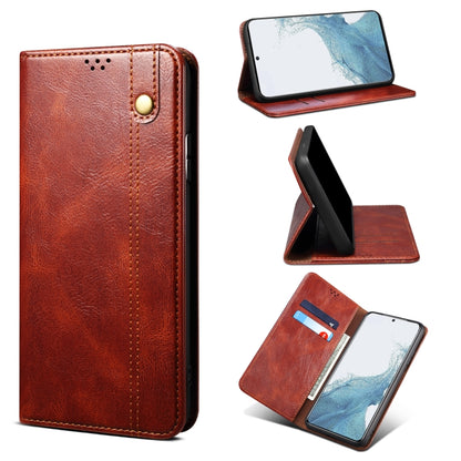 Oil Wax Crazy Horse Texture Leather Phone Case