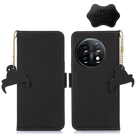 Genuine Leather Magnetic RFID Leather Phone Case