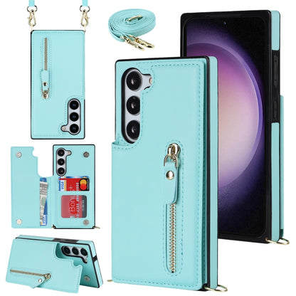 Cross-body Zipper Square Phone Case, For Samsung Galaxy S23 5G, For Samsung Galaxy S23+ 5G, For Samsung Galaxy S23 Ultra 5G