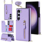 Cross-body Zipper Square Phone Case, For Samsung Galaxy S23 5G, For Samsung Galaxy S23+ 5G, For Samsung Galaxy S23 Ultra 5G