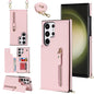 Cross-body Zipper Square Phone Case, For Samsung Galaxy S23 5G, For Samsung Galaxy S23+ 5G, For Samsung Galaxy S23 Ultra 5G
