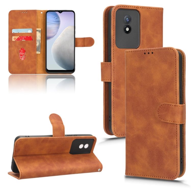 Skin Feel Magnetic Flip Leather Phone Case