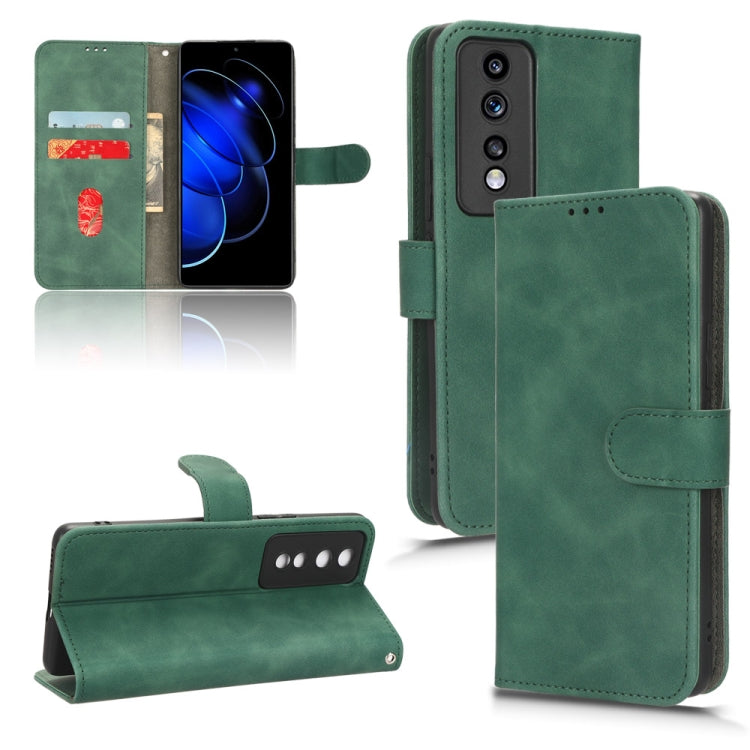 Skin Feel Magnetic Flip Leather Phone Case