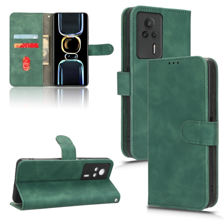 Skin Feel Magnetic Flip Leather Phone Case