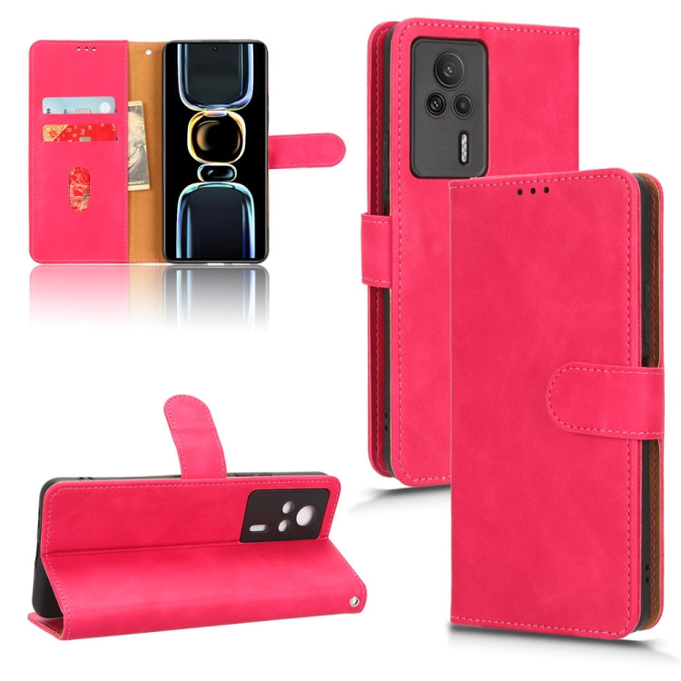 Skin Feel Magnetic Flip Leather Phone Case