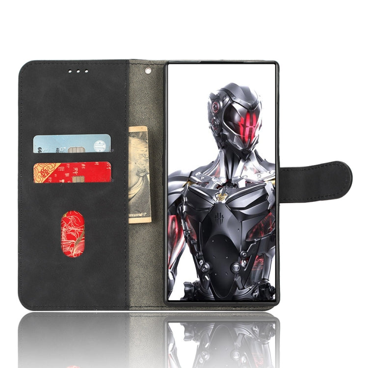 Skin Feel Magnetic Flip Leather Phone Case, For ZTE nubia Red Magic 8 Pro 5G