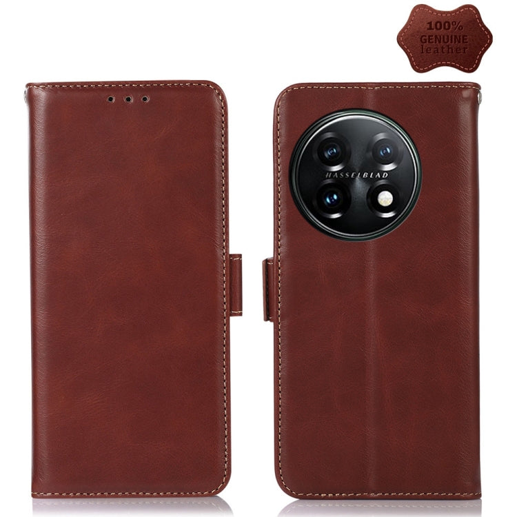 Crazy Horse Top Layer Cowhide RFID Leather Phone Case