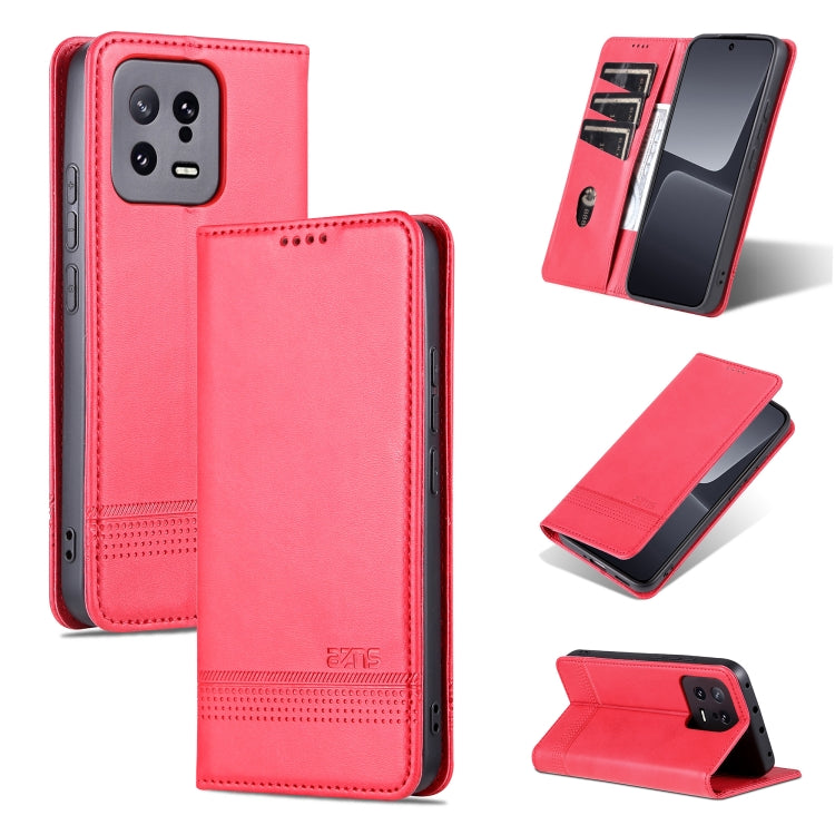 AZNS Magnetic Calf Texture Flip Leather Phone Case