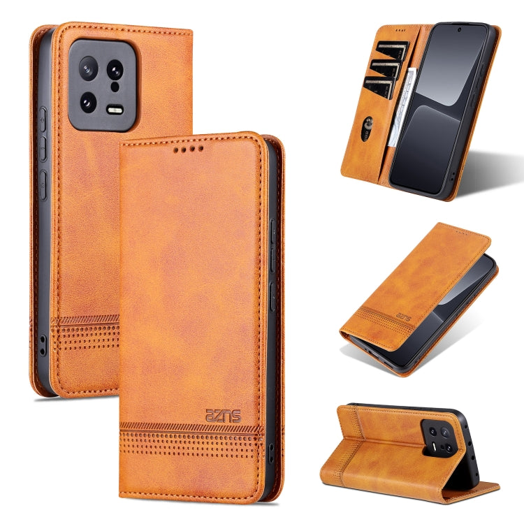 AZNS Magnetic Calf Texture Flip Leather Phone Case