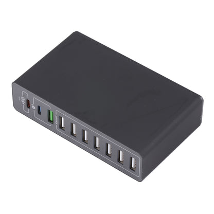 10 in 1 65W QC3.0 USB Smart Fast Charger, US Plug, UK Plug, AU Plug