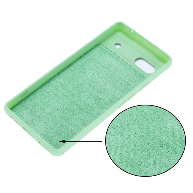 Pure Color Liquid Silicone Shockproof Phone Case, For Google Pixel 7a