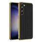 GKK Weave Texture Electroplating PU Protective Phone Case, For Samsung Galaxy S23+ 5G