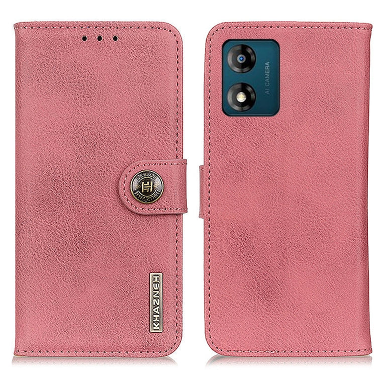 KHAZNEH Cowhide Texture Flip Leather Phone Case