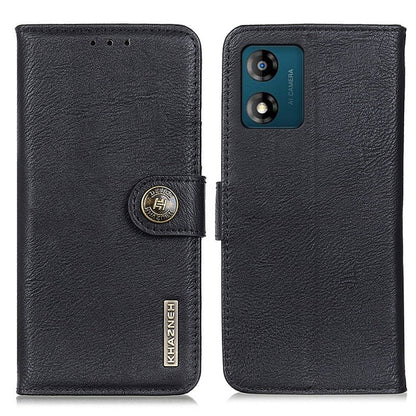 KHAZNEH Cowhide Texture Flip Leather Phone Case