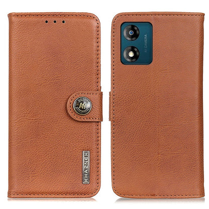 KHAZNEH Cowhide Texture Flip Leather Phone Case