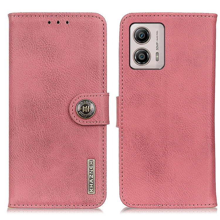 KHAZNEH Cowhide Texture Flip Leather Phone Case