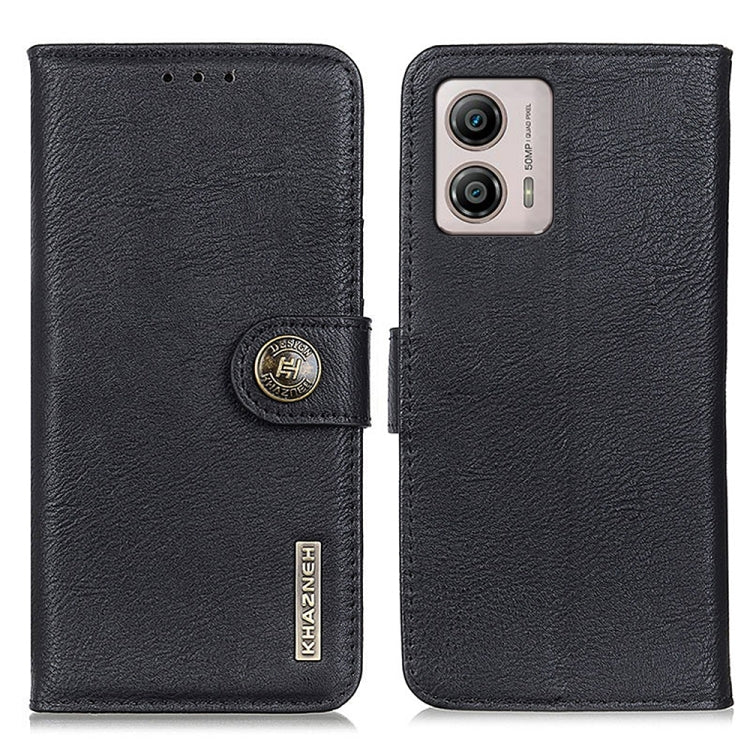 KHAZNEH Cowhide Texture Flip Leather Phone Case