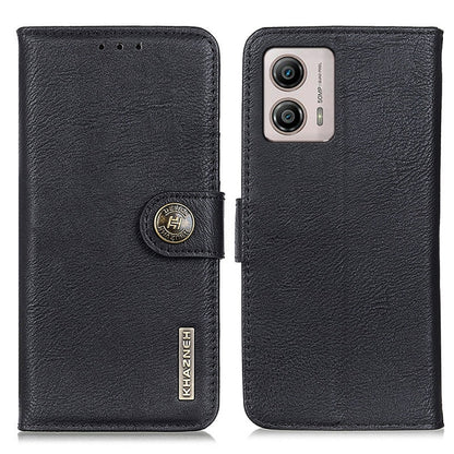 KHAZNEH Cowhide Texture Flip Leather Phone Case