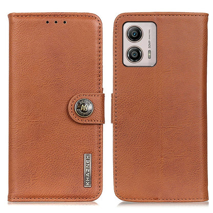 KHAZNEH Cowhide Texture Flip Leather Phone Case