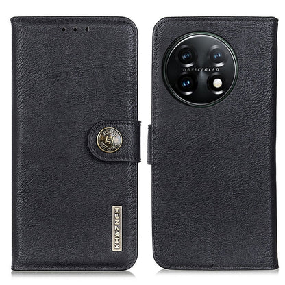KHAZNEH Cowhide Texture Flip Leather Phone Case